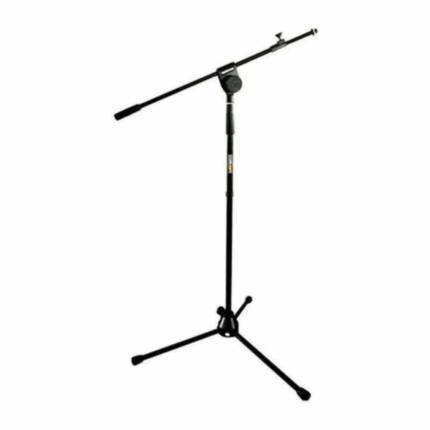 PM560 Stand recto para microfono, base redonda, negro
