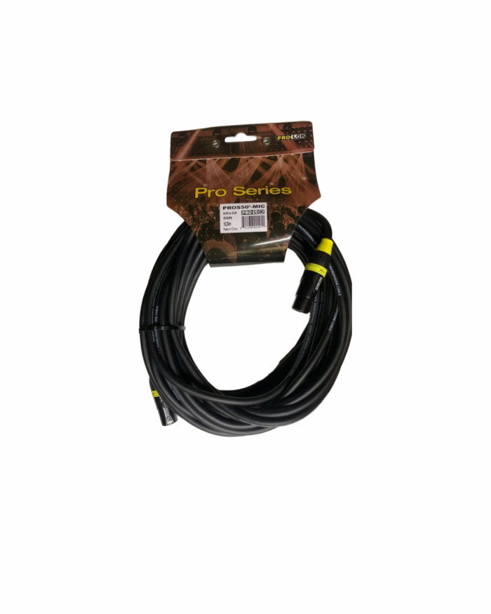 PROS50MIC  Cable XLR macho - XLR hembra, 50ft. 15m