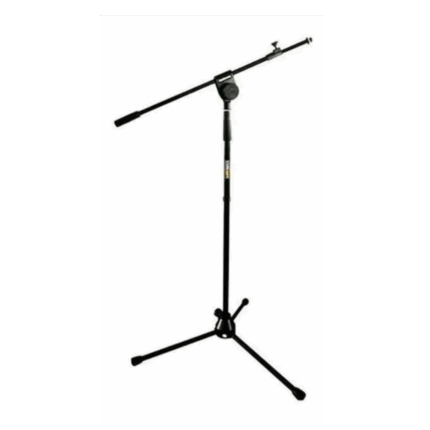 PMB950  Stand con boom para mic, telescopico, base tripode, negro.